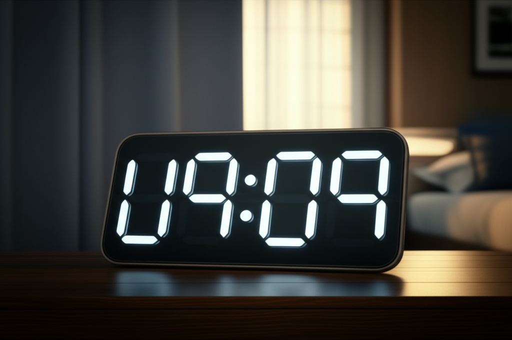 Циферблат электронных часов показывает время 09:09, иллюстрируя статью на тему 09 09 что означает.
