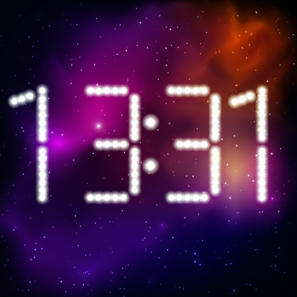 Космические часы и туманность, раскрывающие 13 31 значение.