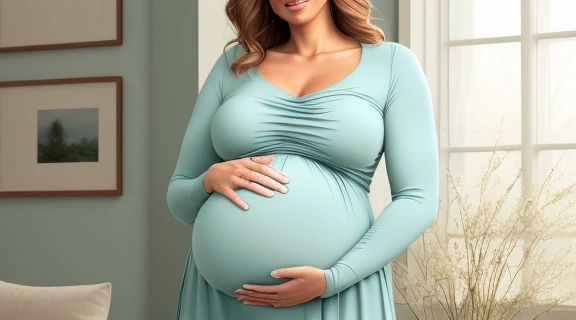 Счастливая будущая мама отдыхает, заботясь о своем здоровье, следуя советам для Будущим мамам на заметку.