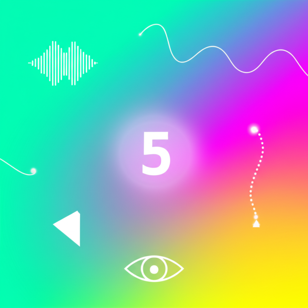 Символическое изображение, раскрывающее значение, которое несет число 5 в нумерологии