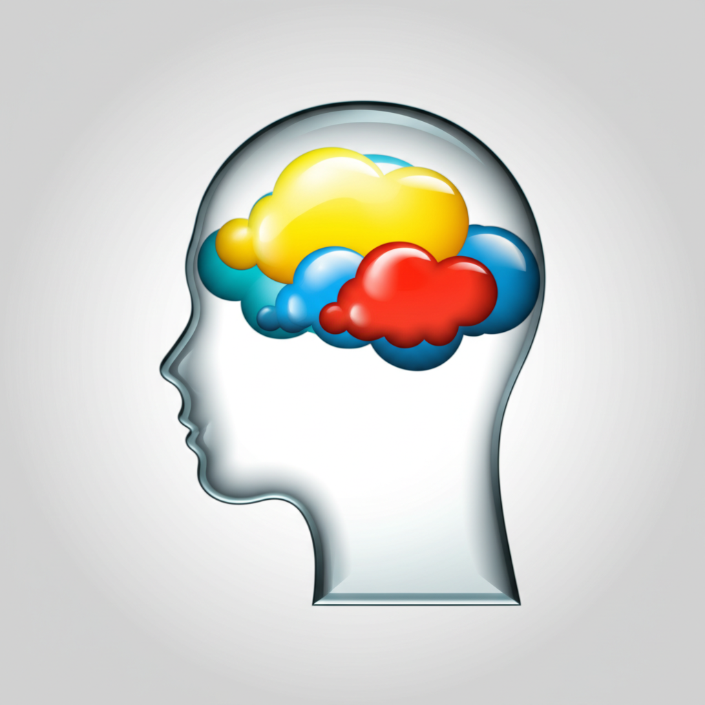 Сложный внутренний мир, где переплетаются эмоции и чувства человека.