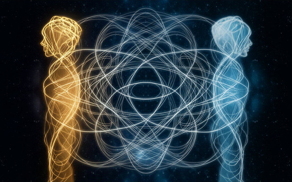 Символическое изображение энергетической связи и эзотерика отношений между мужчиной и женщиной.