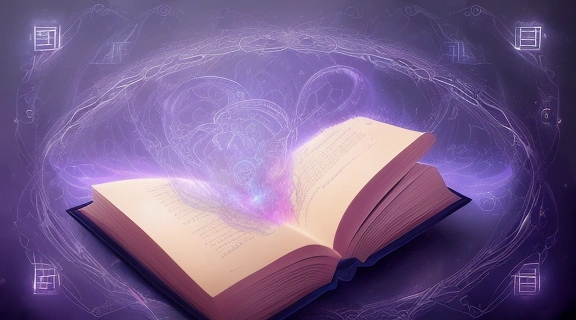 Изображение демонстрирует мистический процесс расшифровки, где буквы трансформируются в числа, символизируя глубокие принципы Нумерологии слов.