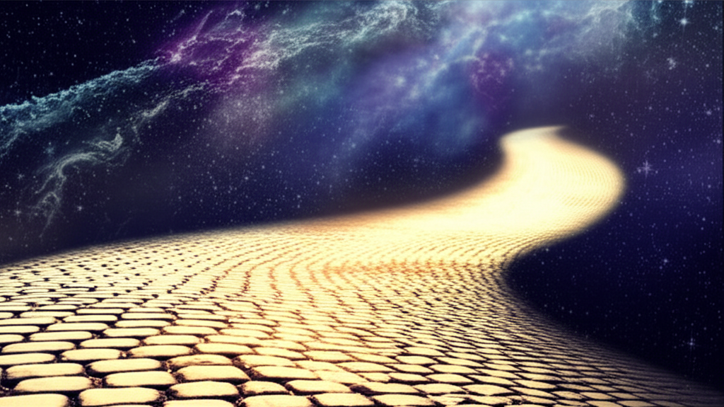 Символическое изображение пути души, которое иллюстрирует южный узел в астрологии