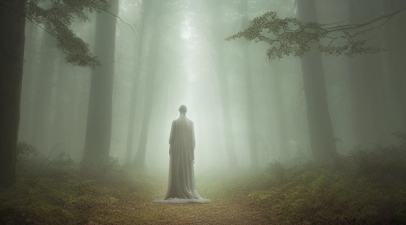 Изображение символизирует путь человека, стремящегося Избавиться от приворота, выходящего из тьмы к свету и обретающего свободу.