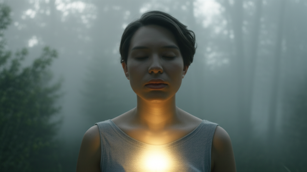 Визуализация того, как раскрыть сердце через внутреннее спокойствие и принятие.