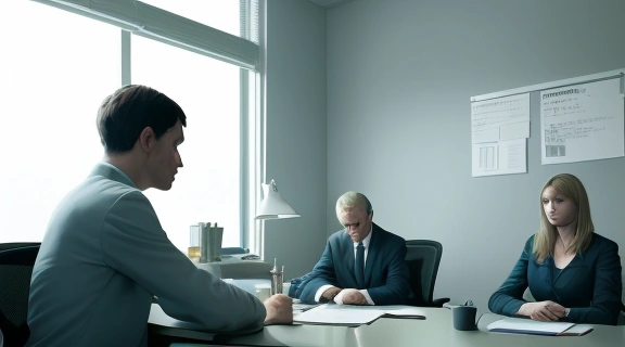 Изображение демонстрирует, как стать жертвой моббинга в рабочей среде, с акцентом на психологическое давление и изоляцию