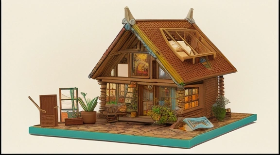 Счастливый ребёнок в творческой обстановке, играющий с развивающими игрушками, что показывает, как воспитать гения через стимулирующую среду.