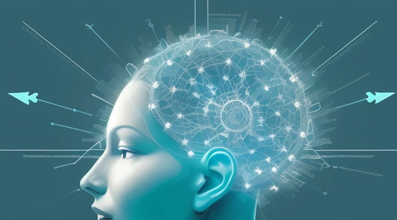 Изображение демонстрирует, как запрограммировать себя на успех, визуализируя ментальный рост и путь к целям.