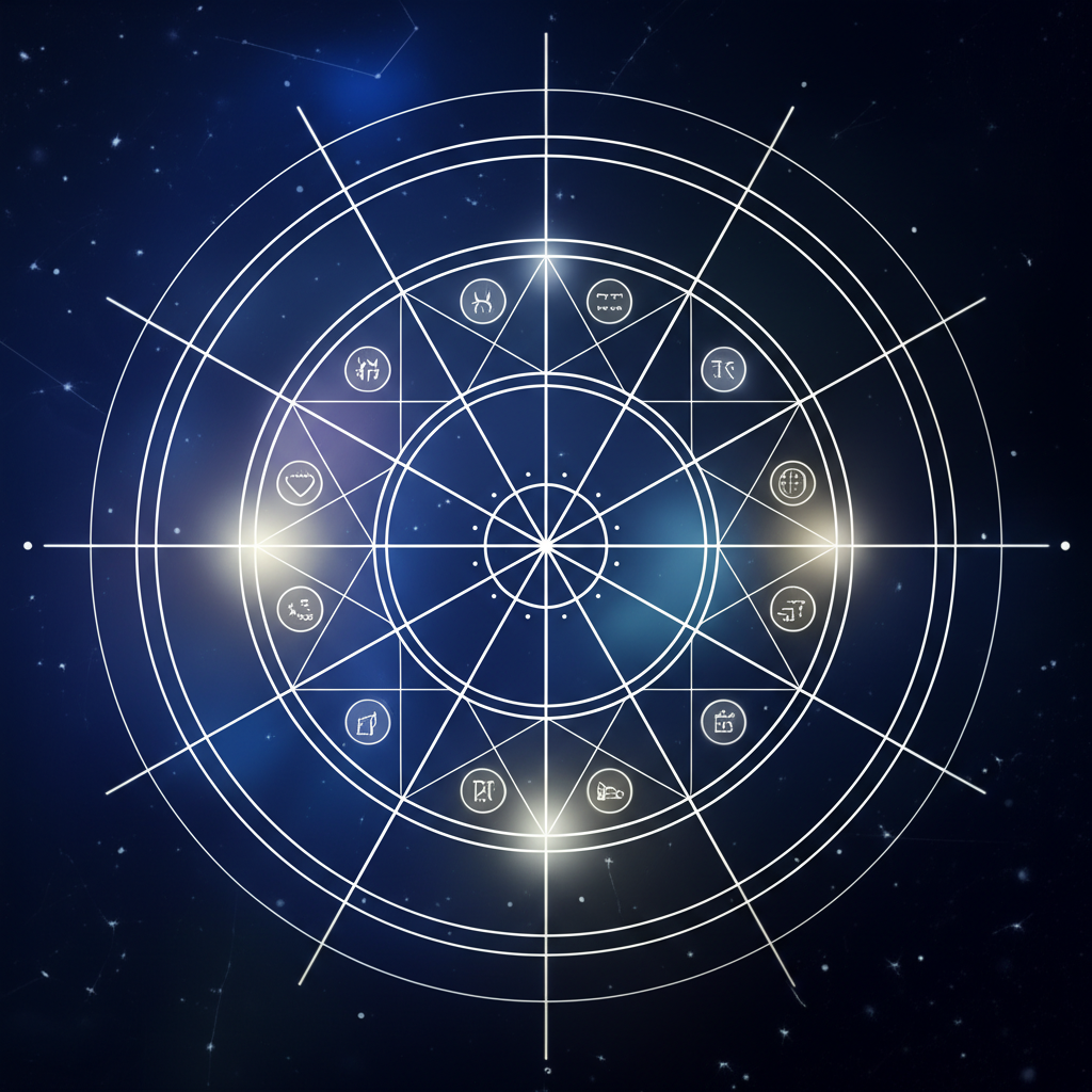 Астрологический круг, иллюстрирующий, какой дом за что отвечает в натальной карте
