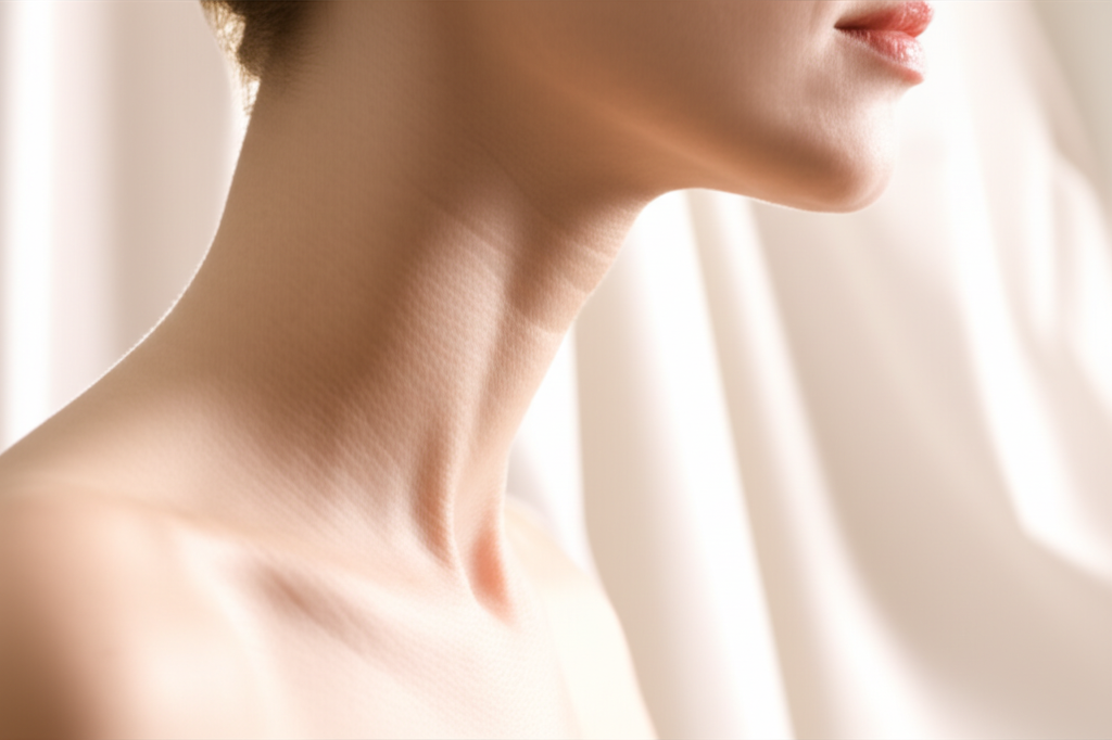 Эффективная косметологическая коррекция и профилактика кольца Венеры на шее.