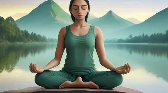 Изображение, символизирующее внутренний покой и просветление, достигаемые через практику Крийя йоги.