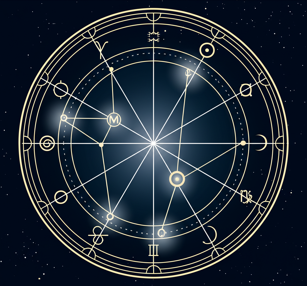 Детальная инфографика, объясняющая как работает лунник рф натальная карта.