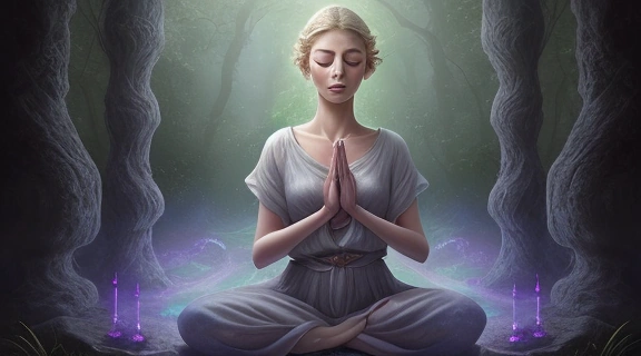 Изображение, символизирующее магические ритуалы для саморазвития и внутреннего преображения.