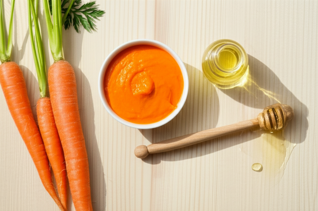 Натуральные ингредиенты для домашних масок: морковные рецепты красоты для сияющей кожи.