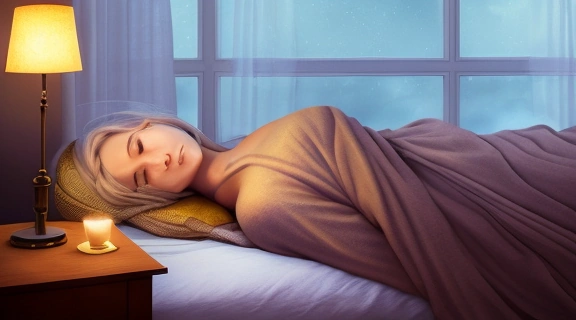 Изображение спящего человека, над головой которого витают светящиеся символы и формулы, символизирующие процесс обработки информации во время попыток обучаться во сне.