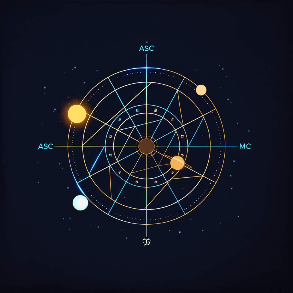 Схематичное изображение с ключевыми точками для определения доминант в карте.