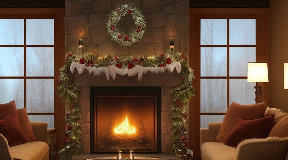 Иллюстрация, показывающая историческое развитие елочных украшений, демонстрирующая, откуда елочные украшения берут свое начало, от древних традиций до современных дизайнов.