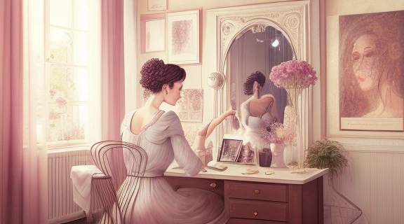 Иллюстрация, отражающая многогранность и уникальные женские странности в повседневной жизни.