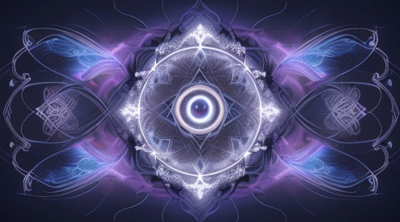 Символическое изображение защиты от порчи и сглаза, демонстрирующее древние амулеты и энергетические барьеры.