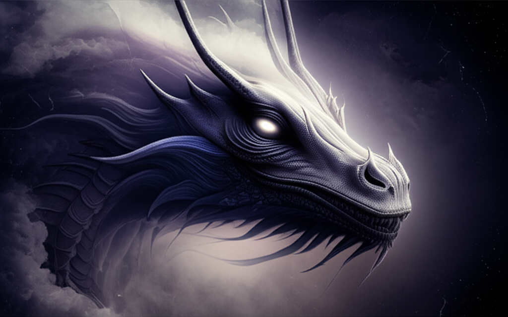 Символическое изображение, поясняющее, что раху это северный узел в джйотиш.