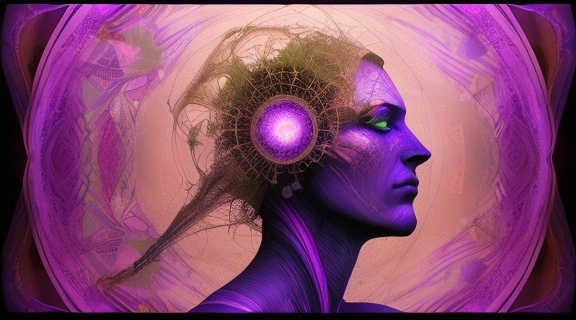 Иллюстрация, символизирующая Расклад психоанализ личности, с изображением человека, погруженного в самопознание