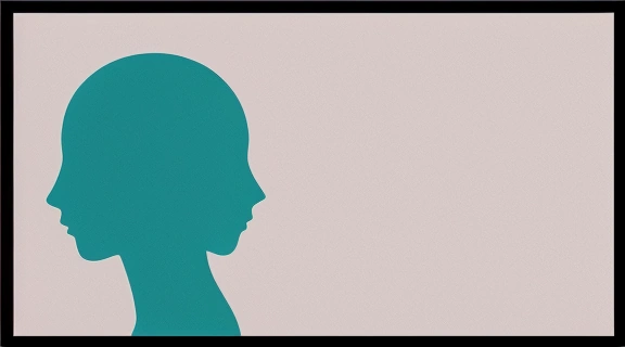 Абстрактное изображение, символизирующее процесс самопознания и обнаружения скрытых аспектов личности, иллюстрирующее Расклад слепое пятно