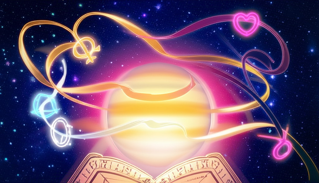 Загадочное и красивое изображение планеты Венера, движущейся ретроградно, символизирующее глубокое значение того, ретроградный Венера что означает для любви, финансов и самопознания.