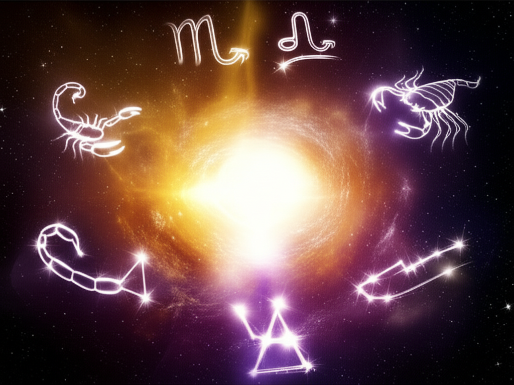 Астрологическая карта и созвездия, определяющие самый сильный знак зодиака из всех.