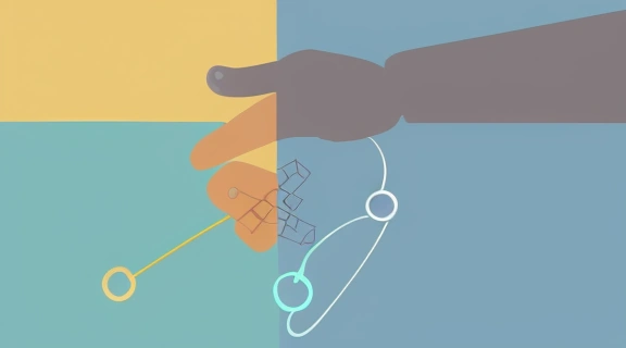 Иллюстрация, символизирующая ключевые секреты продаж: доверие, понимание покупателя и постоянный рост.