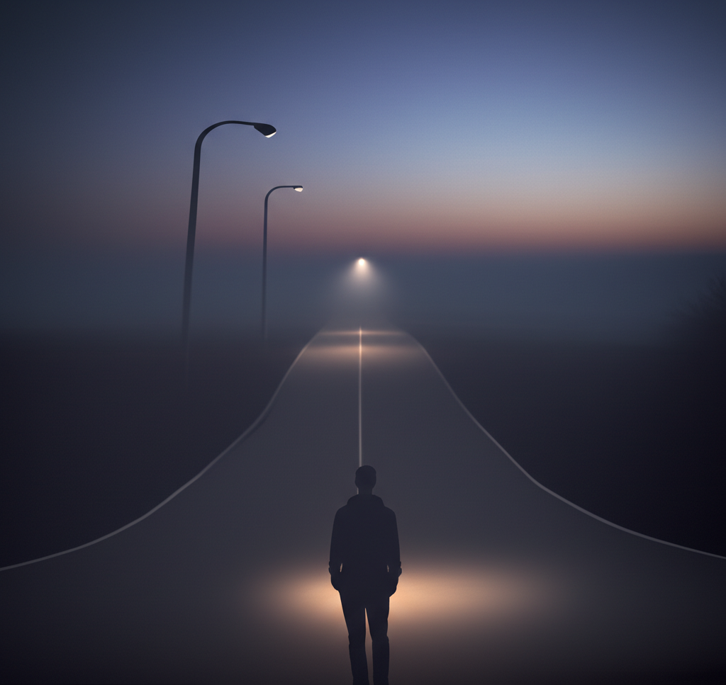 Человек на развилке дорог решает, стоит ли надеяться на взаимность.