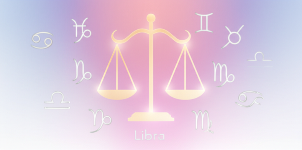 Элегантные весы как символ знака зодиака, иллюстрирующие тему весы совместимость с другими знаками зодиака.