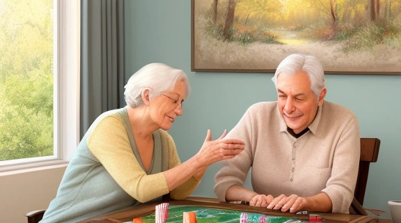 Счастливая семья, демонстрирующая гармоничное воспитание детей в уютной обстановке.