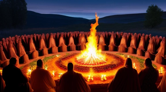 Зороастризм праздники: Ритуал огня и обновление природы на закате